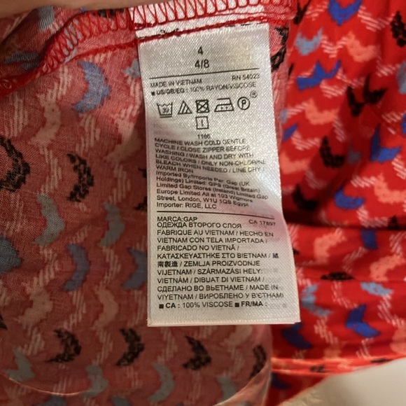 NWT Gap size 4 swing midi v neck dress - Picture 12 of 12